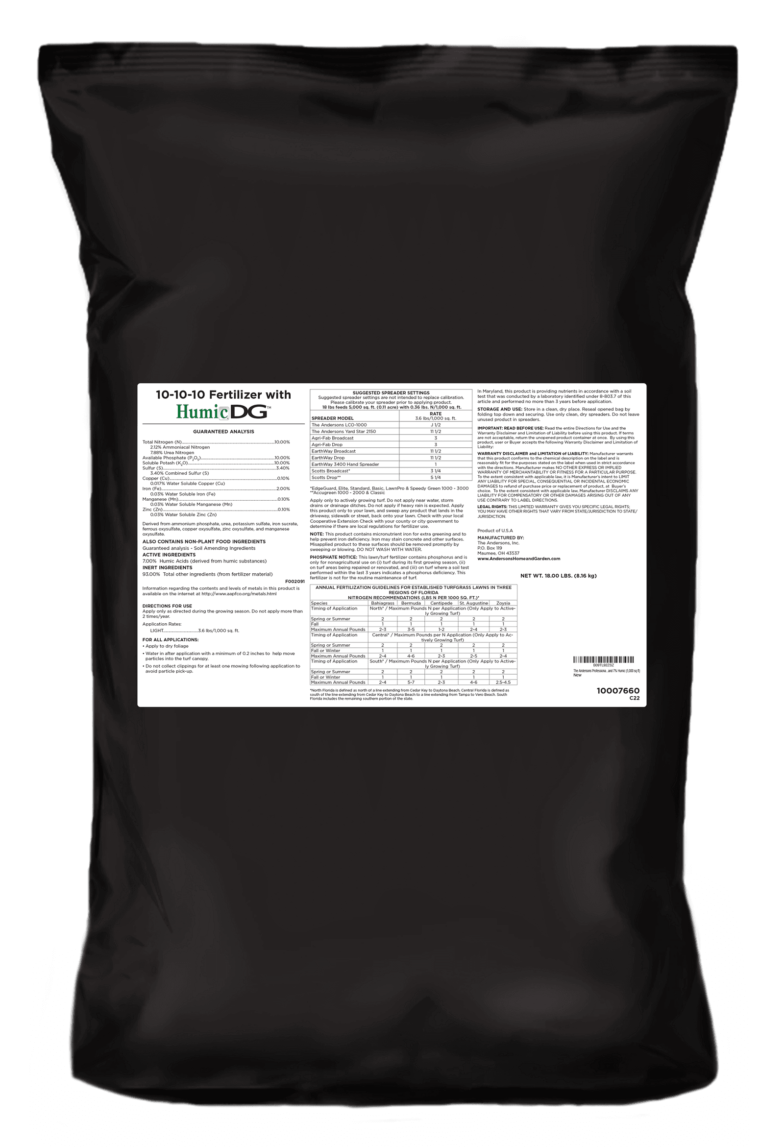 10-10-10 Fertilizer with Humic Mock-Up