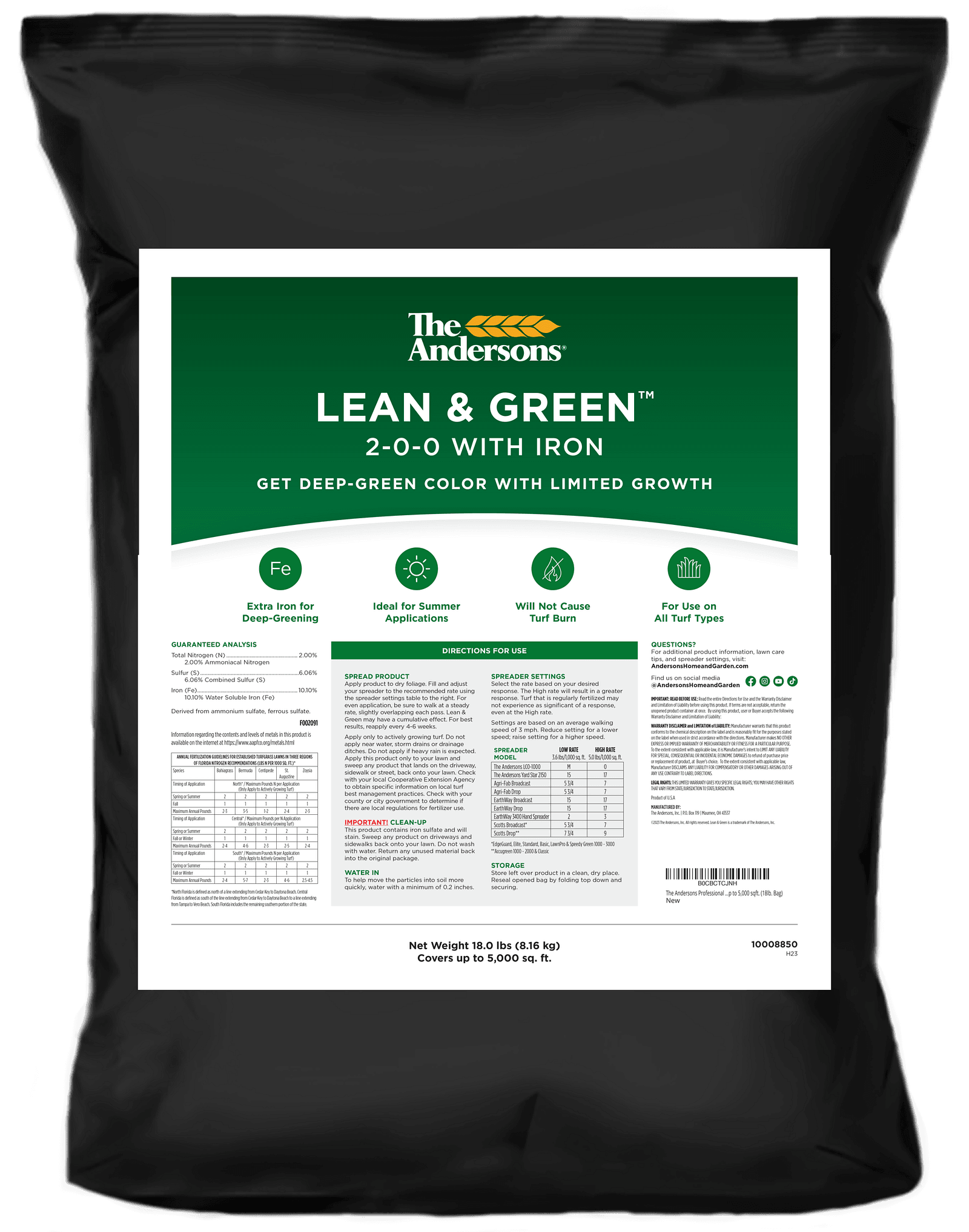 Lean & Green 2-0-0 18lb. Bag Mock-Up