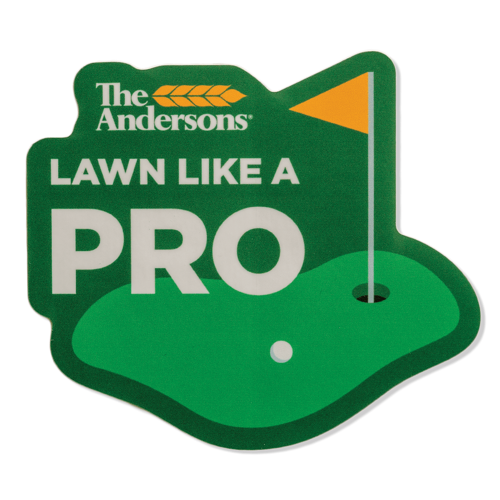 Lawn like a pro Green Sticker Transparent